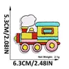 Nuevos Pegatinas de Tela Bordadas de Tren de Dibujos Animados Lindas Parches Bordados para Ropa Infantil Pegatinas Parche Bordado Decorativo para Muñeca de Juguete