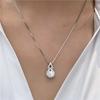 Collar de diamantes de imitación importados para transmisión en vivo de Tiktok, clásico para mujer, con colgante de calabaza de moda de diamantes redondos de cuatro garras, cadena para clavícula
