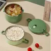 Lancheira Multicamadas, Grande Capacidade, Dupla Camada de Aço Inoxidável com Tampa, Lancheira Portátil para Trabalhadores de Escritório e Alunos do Ensino Fundamental, Grau Alimentício