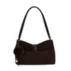 Bolso Tote Retro de Bloques de Color Gamuza Estilo Coreano para Mujer Otoño/Invierno 2026 Nuevo de Gran Capacidad para Viajes Diarios de un Solo Hombro Cruzado
