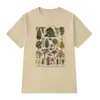 Moda de Verano Camiseta Unisex Árbol Vintage Camisetas para Mujer Broma
