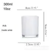 Nuevo frasco de vidrio para velas de 300 ml, galvanizado, chapado iónico, de colores, botella de vidrio spot, taza para velas de aromaterapia
