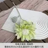 Dalia de estilo simple con centro de seda, tocado de flor artificial de tela de seda para manualidades, material para pasador, arreglo de pared de flores para bodas, accesorio para fotografía
