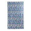 Bufanda Nueva Moda Otoño Versátil Azul Estampado Floral Pequeño Bufanda de Seda de Morera Moda Femenina Bufanda para el Trabajo