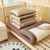 Conjunto de Três Peças de Algodão Puro para Cama de Dormitório de Estudante Universitário, Lençol de Cima, Capa de Edredom, Roupa de Cama 100% Algodão, Estilo com Elástico para Beliches de Dormitório