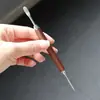Agulha para Latte Art de Café Aço Inoxidável 304 Gancho de Café Agulha Profissional Italiana para Pintura em Espuma de Leite Artefato para Latte Art