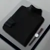 Nuevo Suéter de Cachemira para Hombre Otoño e Invierno 2024 Cuello Alto Color Liso Básico Camiseta Interior Cálida Casual de Negocios para Hombre de Mediana Edad