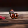 Souvenir de Navidad Talla en Madera de Ciprés Llavero Colgante Navideño Productos de Madera del Zodiaco de Dibujos Animados Dragón, Serpiente y Año del Caballo