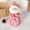 Novo saco de maçã de Natal transfronteiriço rosa dos desenhos animados bonito pingente decorativo chapéu pontiagudo boneca doces lanche saco