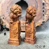 Suprimentos Taoístas: Estatueta de Animal Absorvente de Água de Madeira de Tâmaras Trovão Natural, Estatueta de Centopeia Cobra Animal Atrai-Dinheiro Esculpida, Enfeites Portáteis de 10cm