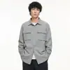 Camisa de Manga Longa para Trabalho Masculina Estilo Retro Japonês Versátil com Gola Jaqueta Tendência Outono 2026 Juventude