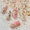 Yitu Calcomanías para Uñas con Flores Pequeñas de Doble Capa Estilo de Lujo Accesible Sencillo y Exquisito Calcomanías Decorativas Populares Yt5676