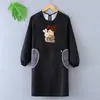 Delantal de Talla Grande para Mujer, Impermeable y a Prueba de Aceite para Cocinar en la Cocina, con Logo Impreso, Ropa de Trabajo para Hombre, Delantal de Dibujos Animados para Catering