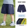 Shorts Impermeáveis Europeus para Meninos Verão 2026 Nova Roupa Infantil Crianças Pequenas Estilo Verão Shorts de Secagem Rápida para Meninos