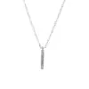 Fileira de Pingentes de Diamante, Colar de Cristal Totalmente Diamantado Feito à Mão com Zircônia Micro-Incravada, Corrente para Clavícula Feminina Coreana