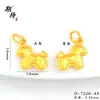 Pingente de Cavalo Banhado a Ouro Colar DIY Cavalo do Zodíaco Design de Nicho Luxo Leve Ano do Zodíaco Pingente de Cavalo Tang