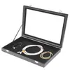 Caja de Almacenamiento Multifuncional para Joyería, Exquisita Caja de Almacenamiento para Pendientes, Aretes, Anillos, Colgantes, Bandeja de Gran Capacidad y Más