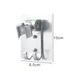 Aluminio Espacial Transfronterizo Sin Taladro Cabezal de Ducha Pegatina Continua Soporte de Ducha de Mano Base de Aspersión de Ducha Ajustable