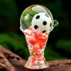 Llavero de Copa de Trofeo Acrílico con Arena Líquida, Colgante para Bolso al por Mayor, Fabricante de Decoraciones Souvenir del Mundial