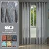 Cortinas de Comércio Exterior, Cortinas Blackout Total, Produtos Acabados para Quarto, Varanda, Sala de Estar, Tecido Blackout com Taxa de Blackout de 99%, Cortinas Blackout para Exportação