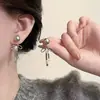 Placa de Incienso para Mosquitos sin Orejas Pinza para Oreja Diseño de Estilo Frío Pendientes Pendientes Largos con Borlas para Mujer Pinza para Oreja Indolora Versátil