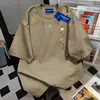 Camiseta Unisex de Manga Corta con Cuello Redondo, Estilo Dulce y Fresco Japonés, Personalidad, Redonda, Manga Corta, Unisex, Verano 2025, Estudiante, Versátil, Top de Pareja, Ins