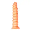 Dildo Espiral Roscado, Juguete Sexual de Comercio Exterior Estilo Semental Extra Grande al por Mayor, Dispositivo de Masturbación Anal, Herramienta de Empuje, Pene Artificial
