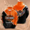 Suéter Hoodie Moda Fashion Marca Moda Impressão Digital 3D Caveira Primavera Outono Solto Confortável Venda Direta da Fábrica Atacado