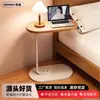 Mesa de chá simples, mesa de cabeceira para o quarto, mesinha para a sala de estar, mini mesa lateral, mesa lateral móvel, criado-mudo
