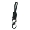 Cuerda de Gancho para Muñeca de Paracord de Siete Hilos, Correa Tejida a Mano de Liberación Rápida con Bloqueo, Hebilla de Ocho, Cuerda Anti-Pérdida para Exteriores, Gancho para Acampar