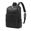 Bolsa Masculina Mochila de Couro Genuíno Mochila Masculina Simples de Cor Sólida Couro Bovino Camada Superior Mochila Multifuncional para Computador em estoque e Cabelo