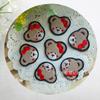 Pegatinas de tela bordadas con cabeza de oso súper lindas, pegatinas para ropa, parches adhesivos para planchar, bordado, capítulo de fábrica de accesorios de ropa para niños