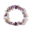 Pulsera de mujer con piedra original de cristal mineral, piedra original, grava irregular, polvo de cristal, cuerda, regalo de joyería en stock