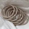 Diadema Elástica Negra para el Cabello para Mujer Estilo Coreano Sencilla Goma para el Pelo Cuerda Elástica Duradera para Cola de Caballo Tocado Flexible