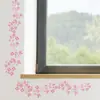 Br3274E Dibujo Animado Rosa Simple Flor Enredadera Autoadhesivo Pegatina de Pared Habitación Sala de Estar Dormitorio Repisa de Ventana Marco de Puerta Pegatina Decorativa