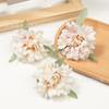 Simulación Cabeza de flor de peonía Mori de 6 cm material para corona de guirnalda DIY ramillete Hanfu tocado antiguo hecho a mano accesorios para el cabello