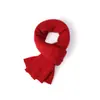 Bufanda de punto de cachemira nueva para otoño e invierno, color liso, resistente al frío, a la moda, versátil para ir al trabajo, suave, cálida y elegante