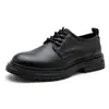Outono de 2026 Novos Sapatos Sociais Masculinos de Couro com Solado Macio Estilo Britânico Sapatos Casuais de Couro Sapatos para Noivo Casamento Dropshipping