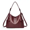 Bolsas de Mujer Transfronterizas, Nuevo Estilo de Moda para Señoras de Mediana Edad, Bolso Cruzado de Hombro Versátil Casual Simple de Gran Capacidad