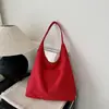 2026 Nova Bolsa de Ombro Moda Coreana Grande Capacidade Texturizada para Uso Diário Feminino, Bolsa Tote Vintage Casual Elegante