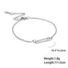 Pulsera de acero inoxidable 304 con colgante de clip de papel hueco de acero de titanio simple de tendencia de venta caliente entre Europa y Estados Unidos