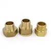 Conector directo de cabezal reductor de tamaño de 1 pulgada con cable interior y exterior de cobre de 4 puntos y 6 puntos, cable interior y exterior alargado, accesorios de cobre para plomería, fabricantes.