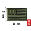 Jianxing ponto transfronteiriço bandeira dos EUA velcro adesivo etiqueta bordada para computador adesivo de tecido bordado etiqueta para bolsa chapéu