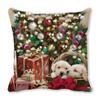 Feliz Navidad Feliz Navidad terciopelo piel de durazno encriptado decoración para el hogar cojín de sofá almohada ZT402