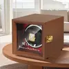 Rotor para Relógio com Padrão de Fibra de Carbono, Couro de Alta Qualidade, Suporte para Relógio Mecânico, Caixa de Armazenamento Anti-Magnética, Dispositivo de Enrolamento