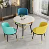 Mesa Pequeña de Té para Balcón, Juego de Mesa y Sillas Pequeñas para Reuniones y Negociaciones de Oficina, Mesa de Café Pequeña para Apartamento Pequeño del Hogar, Mesa de Comedor, Mesa Redonda Pequeña de Ocio
