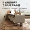 2026 Nuevo Modelo Mueble de TV de Madera Maciza Pura, Juego de Mesa de Café Simple Moderno, Estilo Crema, Blanco, Sala de Estar Minimalista a Gran Escala