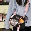 Bolsa de Ombro para Estudante Menina Bidimensional Pequena Lanchonete Bolsa Transparente para Dor Roupas de Trabalho Leves Mini Bolsa