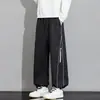 Calça de trabalho casual oversized estilo americano para homens, nova coleção primavera/outono 2026, calça reta solta moderna