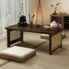 Mesa Dobrável para Uso Doméstico, Mesa Pequena Portátil, Novo Modelo para Peitoril de Janela ou Bay Window, Mesa de Chá Tatami de Alta Qualidade, Mesa Baixa